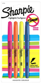 Sharpie Pocket Highlighters Assorter 4 Pack