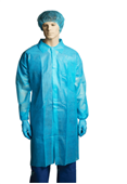 Bastion Labcoat No Pocket Polypropylene XXXLarge Blue Carton 100