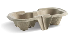 BioPak BioCup 2Cup Pulp Tray Pack 50 Sold as Pack 50 500 in a Carton