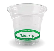 BioPak BioCup 150ml Clear Pack 100 Sold as Pack 100 2000 in a Carton