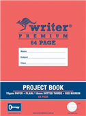 Writer Premium Project Book 330x240mm 64 page 18mm Dotted Thirds Each Sold as Each 10 in a Pack