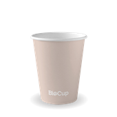 BioPak BioCup 280ml  8oz 80mm Stone Single Wall Sleeve 50 Sold as Sleeve 50 20 in a Carton