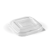 BioPak 280630ml Clear RPET Takeaway Lid Sleeve 50 Sold as Sleeve 50 12 in a Carton