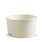 BioPak BioBowl 1000ml Large White Sleeve 50 Sold as Sleeve 50 8 in a Carton