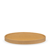 BioPak BioBowl 1300ml Paper Kraft Lid Sleeve 50 Sold as Sleeve 50 4 in a Carton