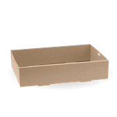 BioPak BioBoard Medium Catering Tray Base Sleeve 10 Sold as Sleeve 10 10 in a Carton