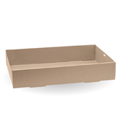 BioPak BioBoard Extra Large Catering Tray Base Sleeve 10 Sold as Sleeve 10 5 in a Carton