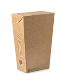 BioPak Unlined Large Enclosed BioBoard Chip Box Sleeve 100 Sold as Sleeve 100 8 in a Carton