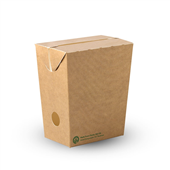BioPak BioBoard Unlined Small Enclosed Chip Box Sleeve 100 Sold as Sleeve 100 8 in a Carton