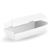 BioPak BioBoard Large Snack White Box 200carton Sleeve 50 Sold as Sleeve 50 4 in a Carton