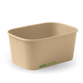 BioPak BioBoard 1000ml Kraft Takeaway Base Sleeve 50 Sold as Sleeve 50 6 in a Carton