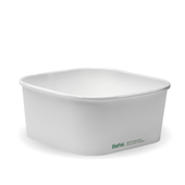BioPak BioBoard 1400ml White Square Takeaway Base Sleeve 50 Sold as Sleeve 50 6 in a Carton
