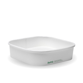 BioPak BioBoard 750ml White Square Takeaway Base Sleeve 50 Sold as Sleeve 50 6 in a Carton