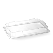 BioPak BioBoard Large Sushi Tray PET Lid Sleeve 50 Sold as Sleeve 50 6 in a Carton