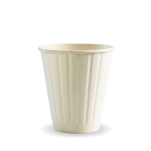 BioPak BioCup 295ml  8oz 90mm White Double Wall Sleeve 50 Sold as Sleeve 50 20 in a Carton