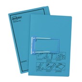 Avery Tubeclip File Foolscap Blue with Black Print 20 Pack