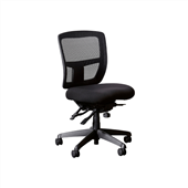 YS113 Miami II Task Adjustable Mesh Back Chair No Arms Black